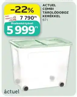 Auchan ACTUEL COMBI TÁROLÓDOBOZ KERÉKKEL ajánlat