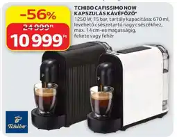 Auchan TCHIBO CAFISSIMO NOW KAPSZULÁS KÁVÉFŐZŐ ajánlat