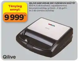 Auchan QILIVE 600145948 3IN1 SZENDVICSSÜTŐ ajánlat