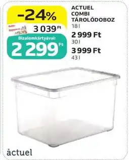 Auchan ACTUEL COMBI TÁROLÓDOBOZ ajánlat