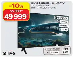 Auchan QILIVE Q40F261B NO SMART TV ajánlat