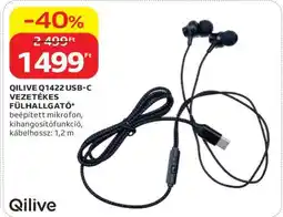 Auchan QILIVE Q1422 USB-C VEZETÉKES FÜLHALLGATÓ ajánlat