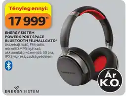 Auchan ENERGY SISTEM POWER SPORT SPACE BLUETOOTH FEJHALLGATÓ ajánlat