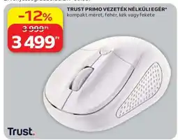 Auchan TRUST PRIMO VEZETÉK NÉLKÜLI EGÉR ajánlat