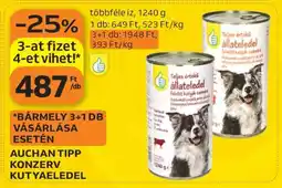 Auchan AUCHAN TIPP KONZERV KUTYAELEDEL ajánlat
