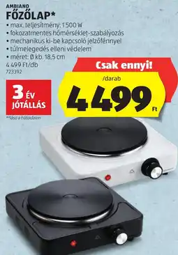ALDI Ambiano főzőlap ajánlat