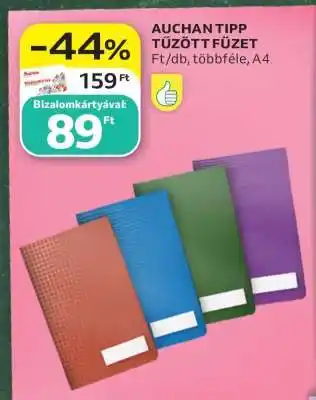 AUCHAN TIPP TŰZÖTT FÜZET