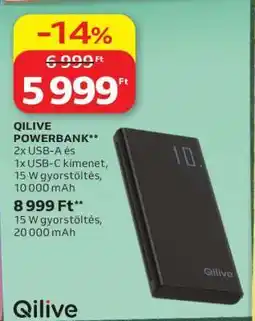 Auchan QILIVE POWERBANK ajánlat