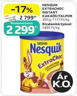 Auchan NESQUIK EXTRACHOC INSTANT KAKAÓS ITALPOR ajánlat