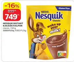 Auchan NESQUIK INSTANT KAKAÓS ITALPOR ajánlat