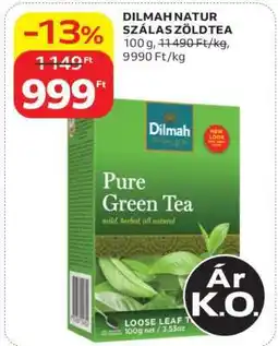 Auchan DILMAH NATUR SZÁLAS ZÖLDTEA ajánlat