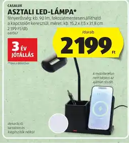 ALDI Casalux asztali led-lámpa ajánlat