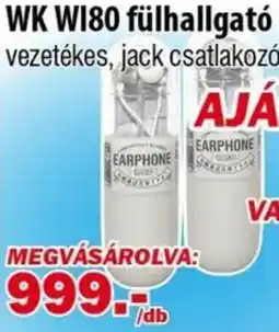 Vianni Drogéria Wk wi80 fülhallgató ajánlat