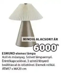 JYSK Esmund elemes lámpa ajánlat