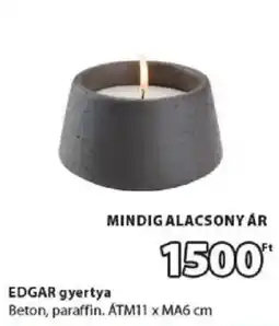 JYSK Edgar gyertya ajánlat