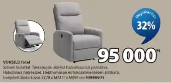 JYSK Vonsild fotel ajánlat