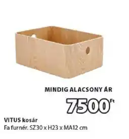 JYSK Vitus kosár ajánlat