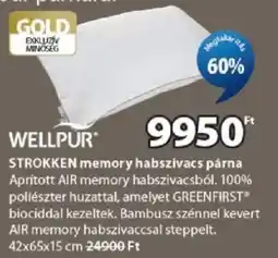 JYSK Wellpur strokken memory habszivacs párna ajánlat