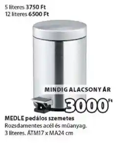 JYSK Medle pedálos szemetes ajánlat