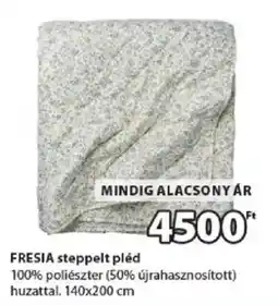 JYSK Fresia steppelt pléd ajánlat