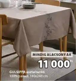 JYSK Gulsippa asztalterítő ajánlat