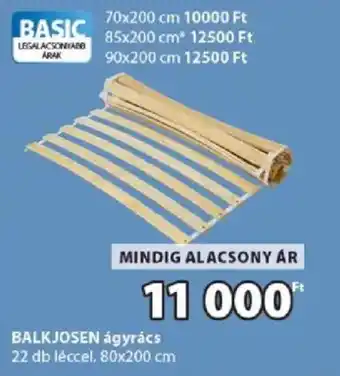 JYSK Basic balkjosen ágyrács ajánlat