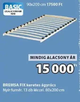 JYSK BremSa fix keretes ágyrács ajánlat