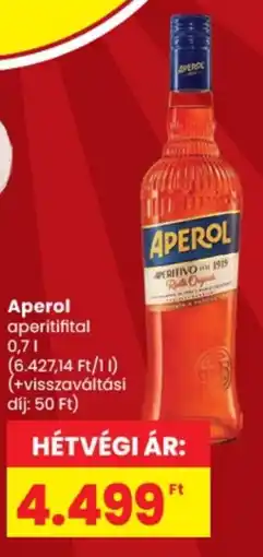 Spar Aperol aperitifital ajánlat