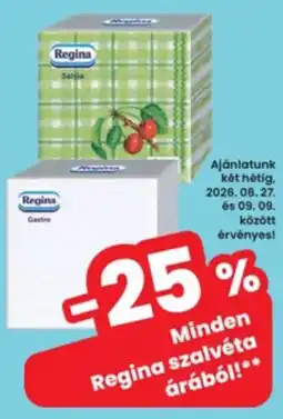 Interspar Regina szalvéta ajánlat