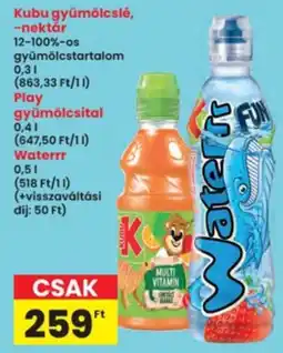 Interspar Kubu gyümölcslé ajánlat
