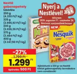 Interspar Nestlé gabanapehely ajánlat