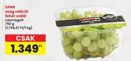 Interspar spar fehér szőlő ajánlat