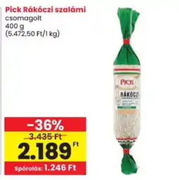 Spar Pick rákóczi szalámi ajánlat