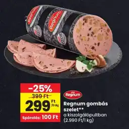 Spar Regnum gombás szelet ajánlat