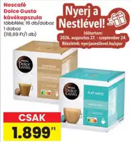 Interspar Nescafé Dolce Gusto kávékapszula ajánlat