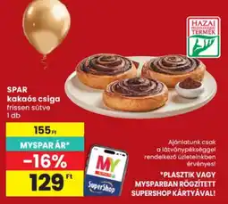 Spar spar kakaós csiga ajánlat