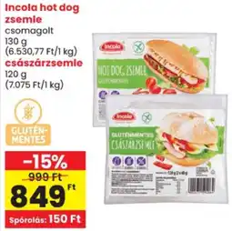 Spar Incola hot dog zsemle ajánlat