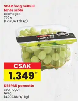 Spar spar fehér szőlő ajánlat