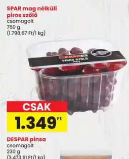Spar spar piros szoló ajánlat