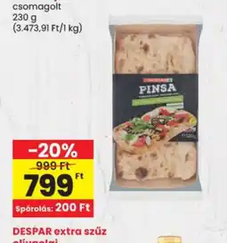 Spar Despar pinsa ajánlat