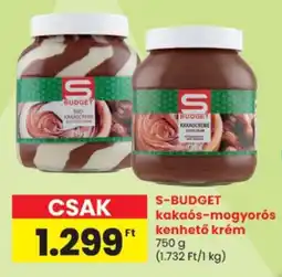 Spar S-budget kakaós-mogyorós kenhető krém ajánlat