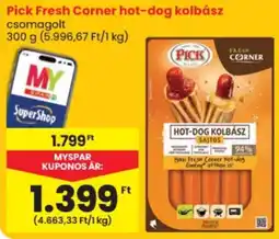 Spar Pick hot-dog kolbász ajánlat