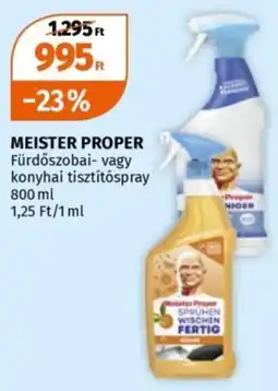 Müller Meister proper fürdőszobai- vagy konyhai tisztítóspray ajánlat