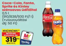 Spar Coca-Cola, Fanta, Sprite és Kinley szénsavas üdítőital ajánlat