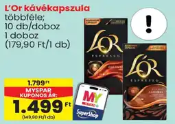 Spar L'Or kávékapszula ajánlat