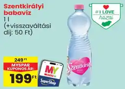 Spar Szentkirályi babavíz ajánlat
