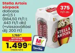 Spar Stella Artois sörpack ajánlat