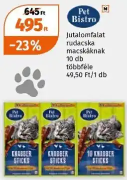Müller Pet Bistro jutalomfalat rudacska macskáknak ajánlat