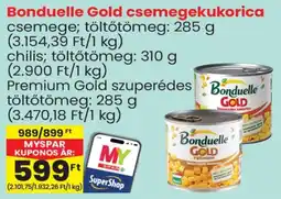 Spar Bonduelle Gold csemegekukorica ajánlat