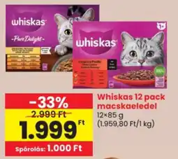 Spar Whiskas macskaeledel ajánlat